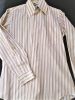 Adult Male Costumes to Hire -  Shirt with Brown Stripes - 60's - SMALL